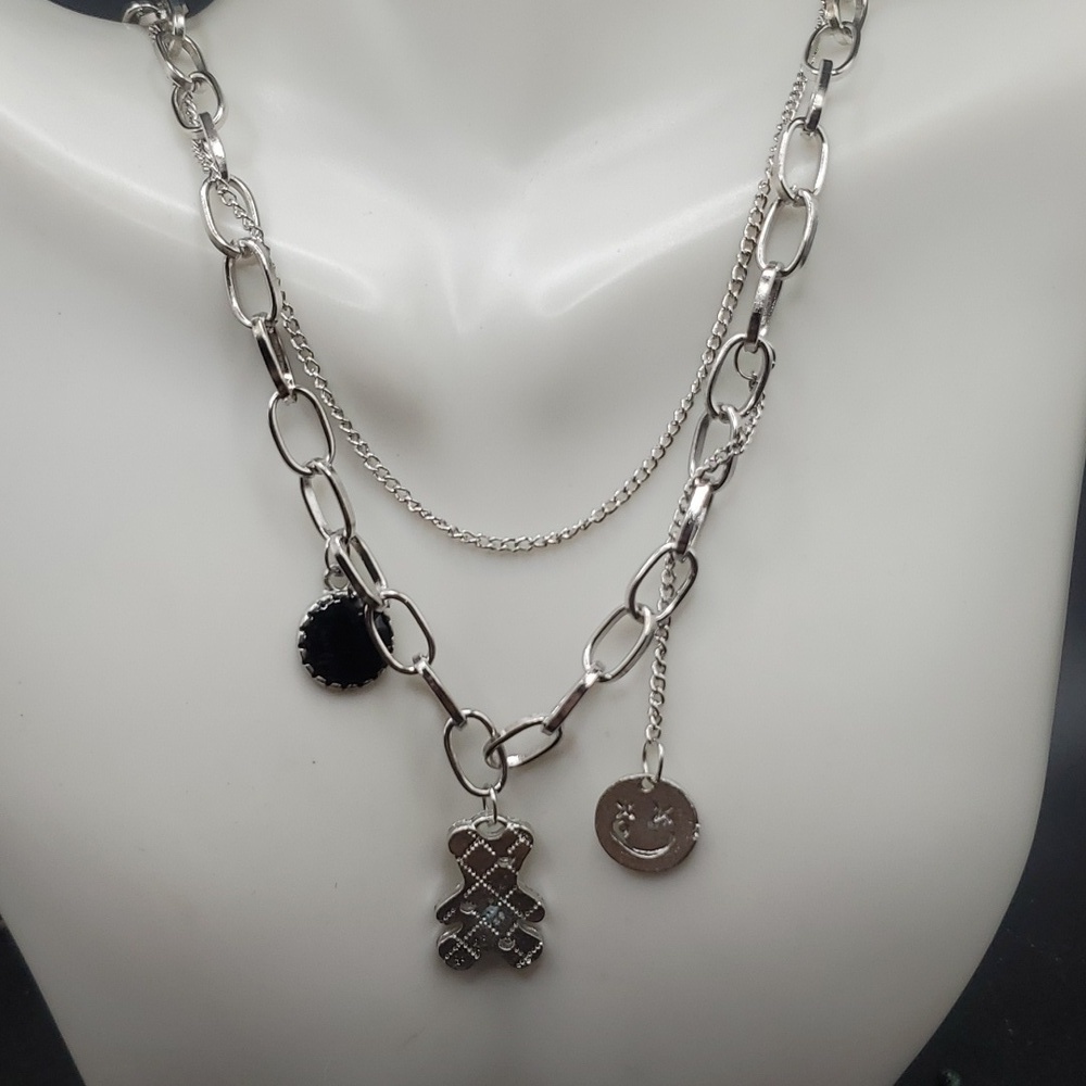 N3028 punk grungeβ novelty charm necklace